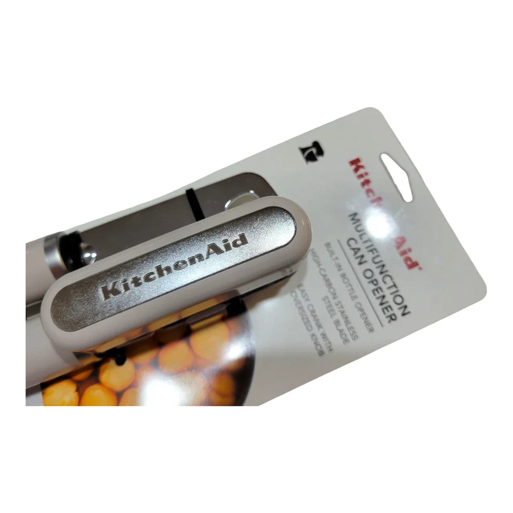 NEW KitchenAid Classic Multifunction Can Opener/Bottle Opener in Milkshake Gray